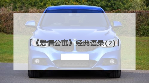 《爱情公寓》经典语录(2)
