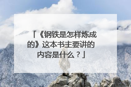 《钢铁是怎样炼成的》这本书主要讲的内容是什么？