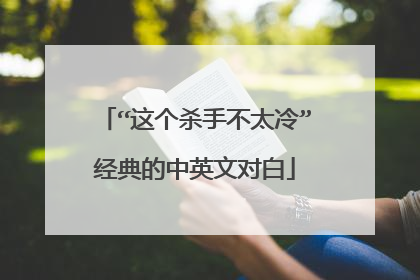 “这个杀手不太冷”经典的中英文对白