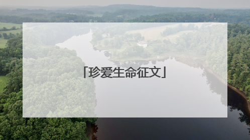 珍爱生命征文