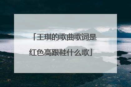 王琪的歌曲歌词是红色高跟鞋什么歌