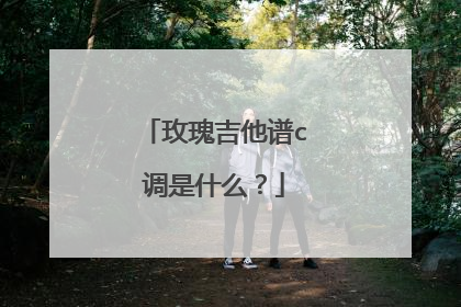玫瑰吉他谱c调是什么?