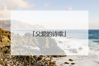 父爱的诗歌