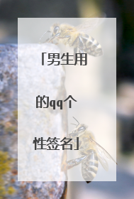 男生用的qq个性签名