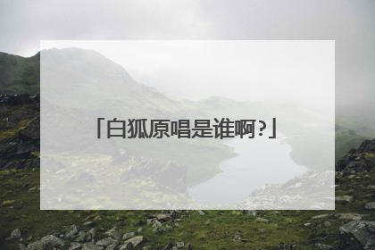 白狐原唱是谁啊?