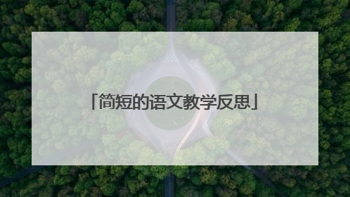 简短的语文教学反思