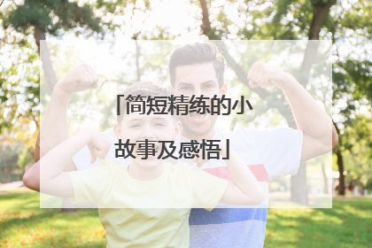 简短精练的小故事及感悟