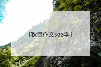 秋景作文500字