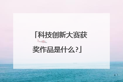 科技创新大赛获奖作品是什么?
