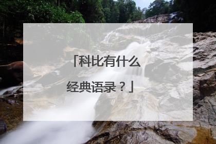 科比有什么经典语录?