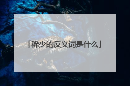 稀少的反义词是什么