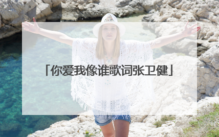 你爱我像谁歌词张卫健