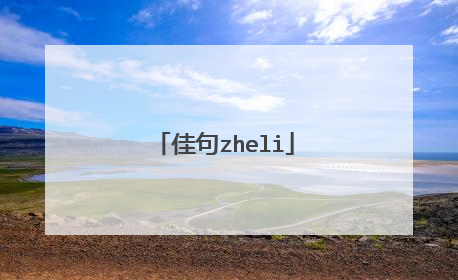 佳句zheli