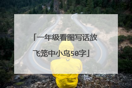 一年级看图写话放飞笼中小鸟50字