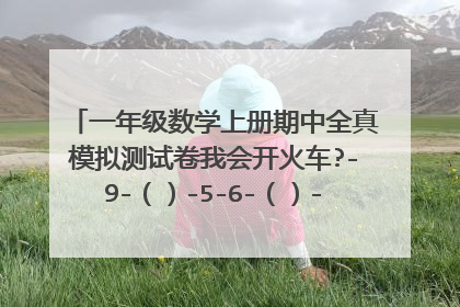 一年级数学上册期中全真模拟测试卷我会开火车?-9-（）-5-6-（）-8括号里填数字？