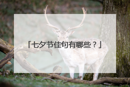 七夕节佳句有哪些?