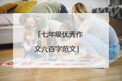 七年级优秀作文六百字范文