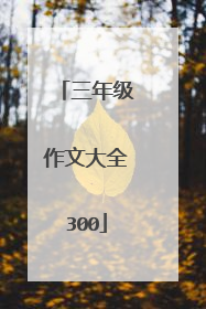 三年级作文大全300