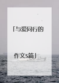 与爱同行的作文5篇