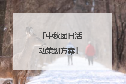 中秋团日活动策划方案
