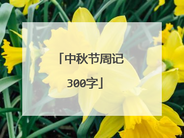 中秋节周记300字