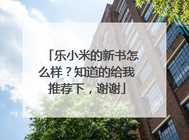 乐小米的新书怎么样?知道的给我推荐下,谢谢