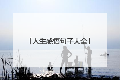人生感悟句子大全