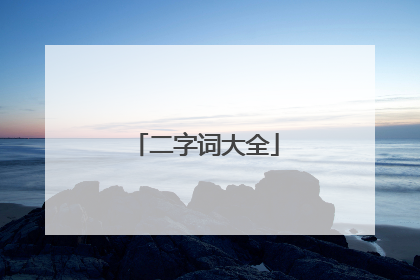 二字词大全