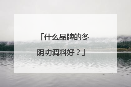 什么品牌的冬阴功调料好？