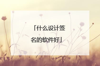 什么设计签名的软件好