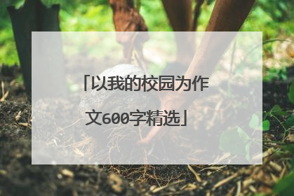 以我的校园为作文600字精选