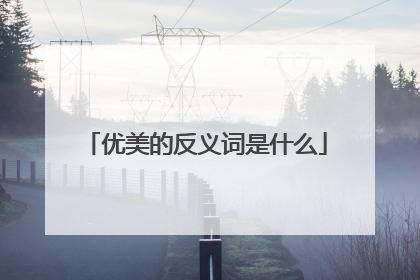 优美的反义词是什么