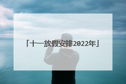 十一放假安排2022年