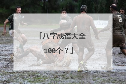 八字成语大全100个？