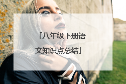 八年级下册语文知识点总结