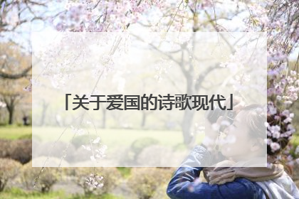 关于爱国的诗歌现代