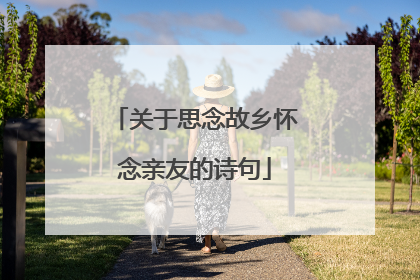 关于思念故乡怀念亲友的诗句