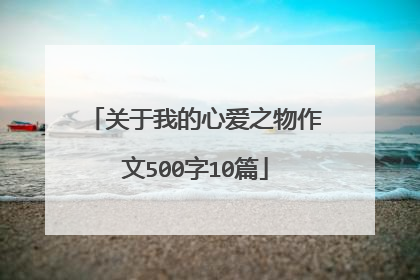关于我的心爱之物作文500字10篇