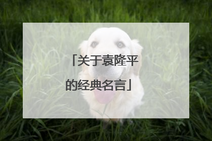 关于袁隆平的经典名言