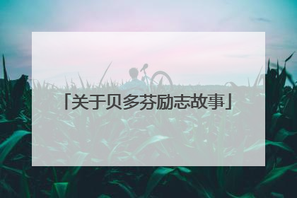 关于贝多芬励志故事