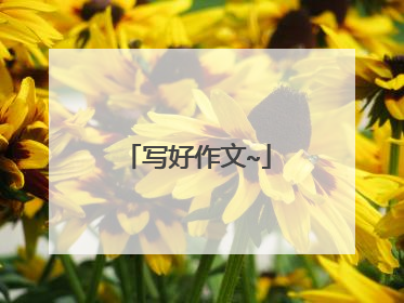 写好作文~