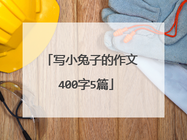 写小兔子的作文400字5篇