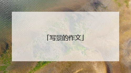 写景的作文