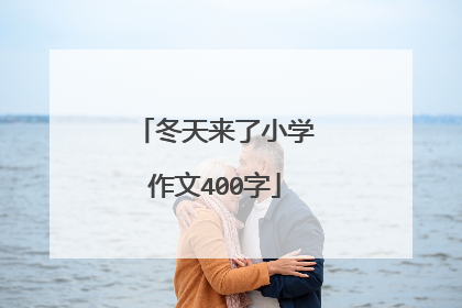 冬天来了小学作文400字