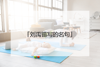 刘禹锡写的名句