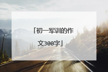 初一军训的作文300字