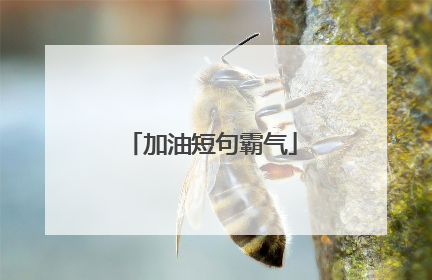 加油短句霸气