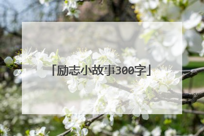 励志小故事300字