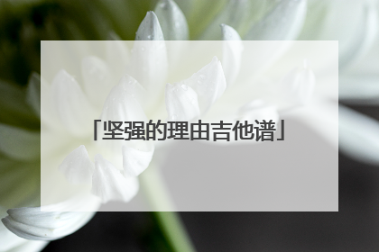 坚强的理由吉他谱