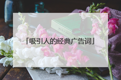 吸引人的经典广告词